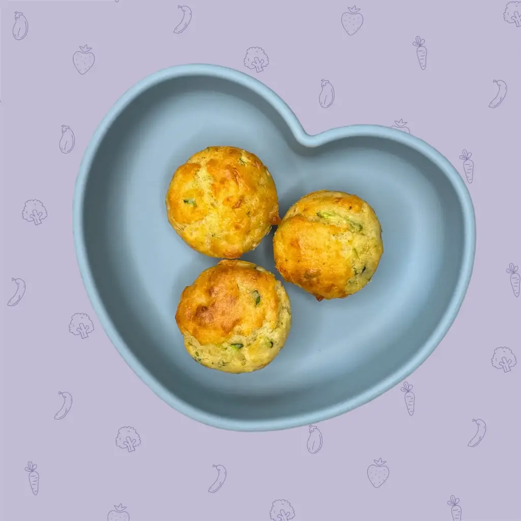 Zucchini & Cheese Mini Muffins  