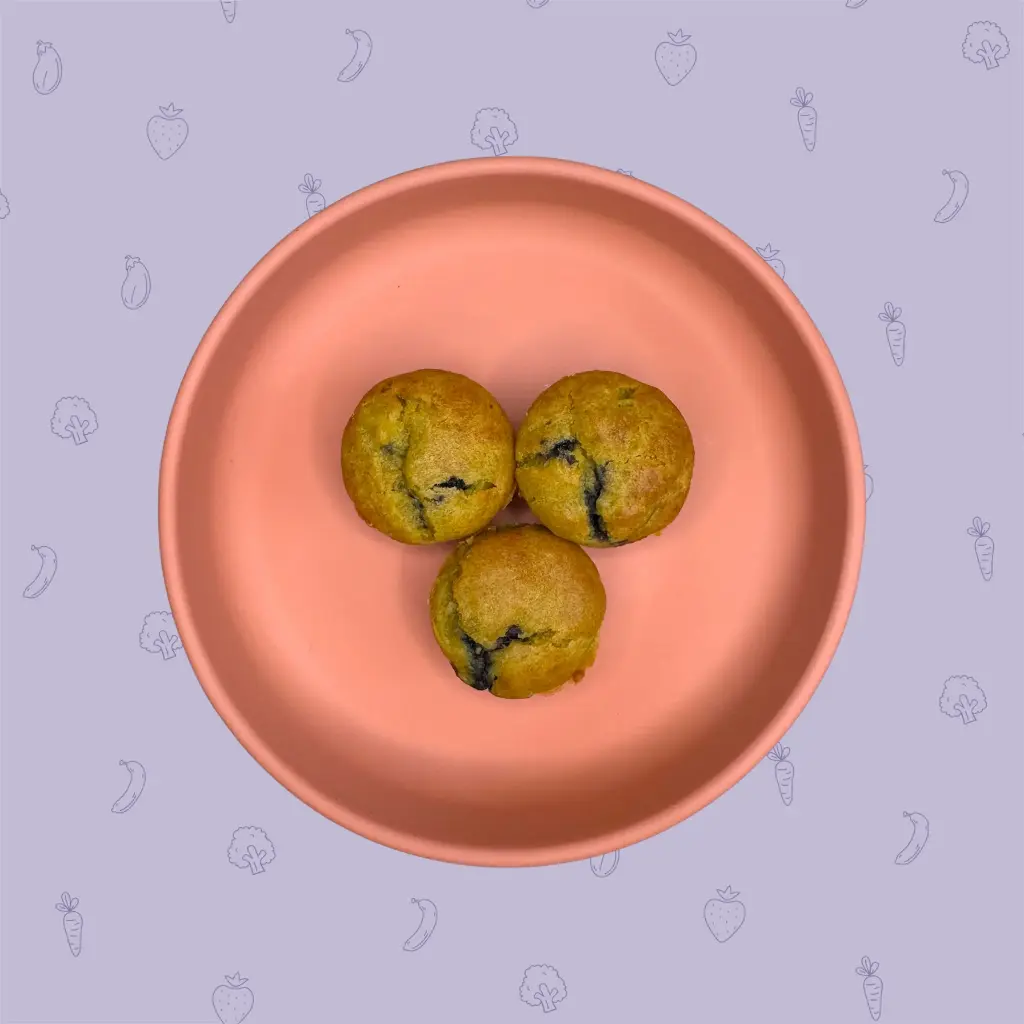 Avocado & Blueberry Mini Muffins